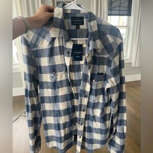 Lucky Brand Plaid Long Sleeve Button Down Shirt